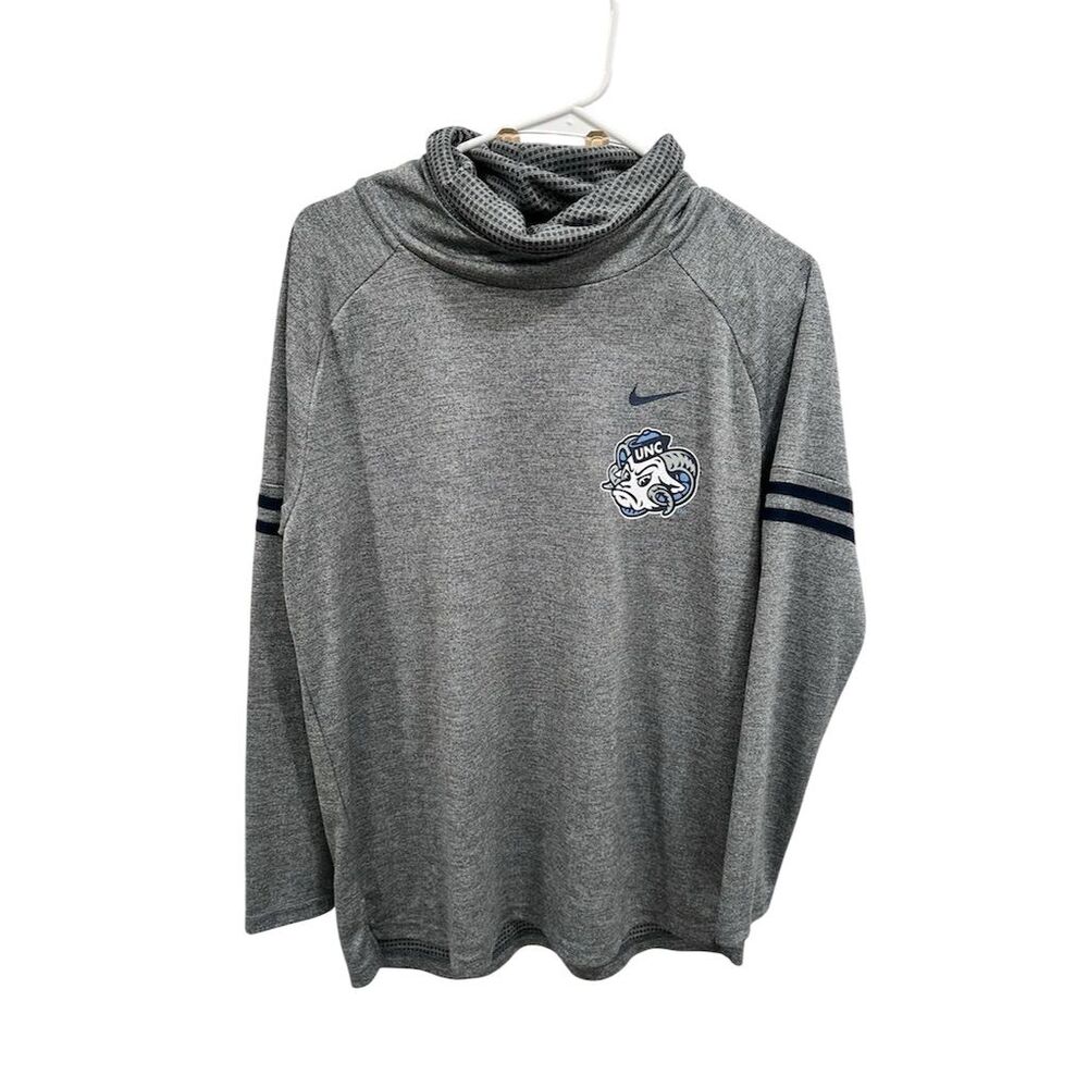 Nike Women's‎ Funnel Neck Shirt Gray L North Carolina Tar Heels
